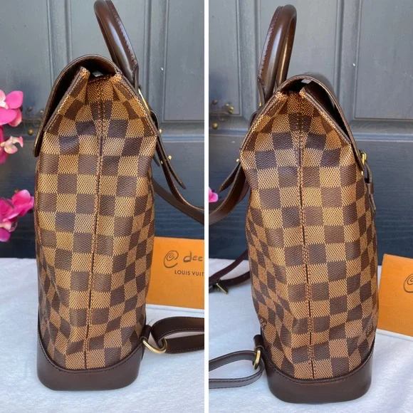 💝LIKE NEW 💝 LOUIS VUITTON Damier Ebene Soho Backpack - Picture 6 of 17